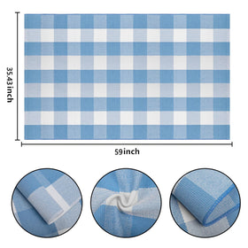 BUAGETUP buffalo plaid layered doormat with hello welcome motif for entryway.