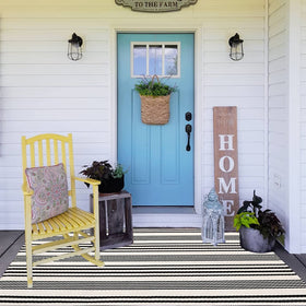 BUAGETUP 3x5 stripe rug suitable for living rooms and foyers