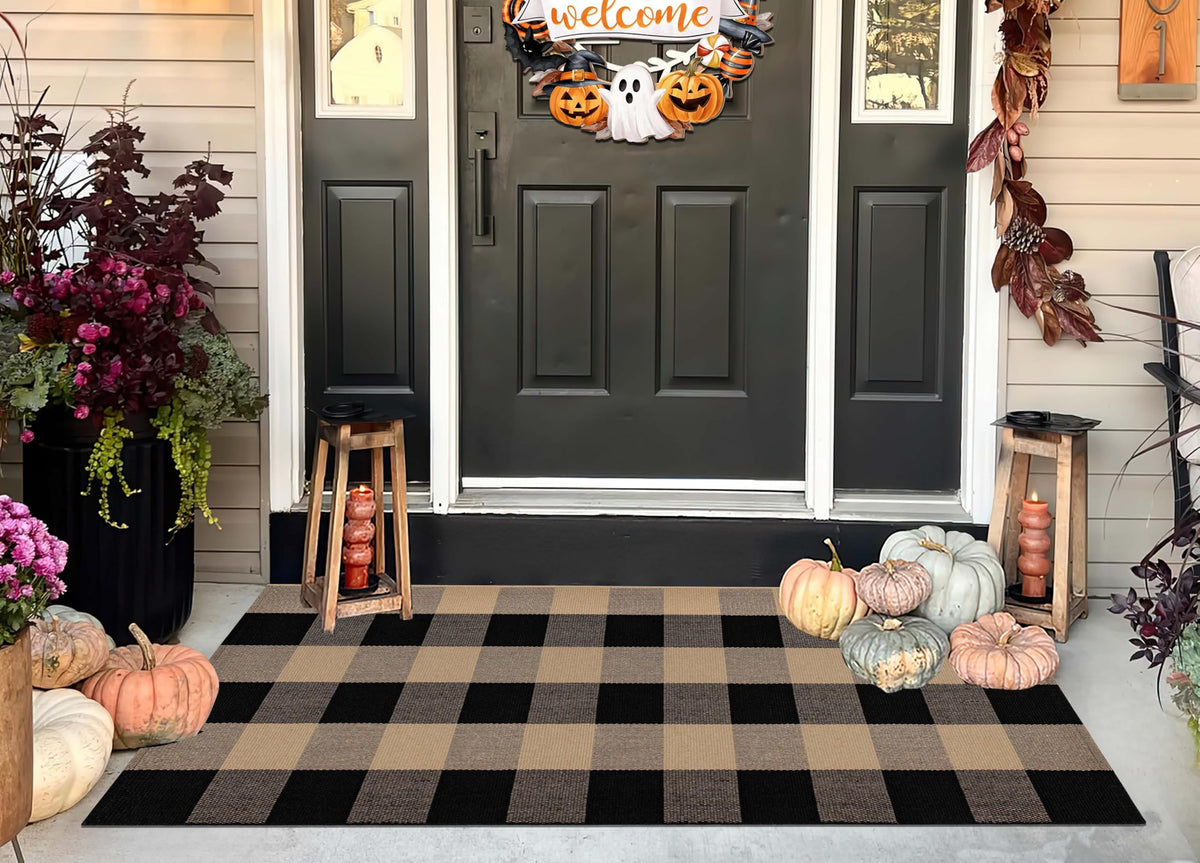 BUAGETUP Front Porch Rug farmhouse-decor adds timeless charm to homes.
