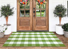 BUAGETUP indoor-outdoor rug suits busy foyers and kitchens