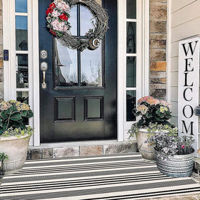 BUAGETUP washable rug as a practical front door mat option