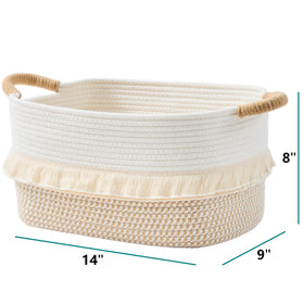 BUBUSUN folded basket demonstrates space-saving storage when not in use
