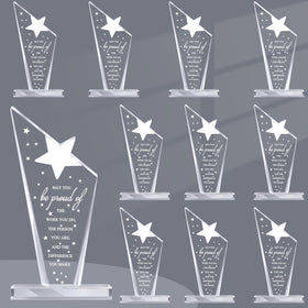 Bucherry 10-pcs awards on a desk for daily employee recognition