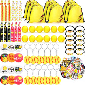 Bucherry 122-pcs softball party favors set, bright decorations for games and celebrations