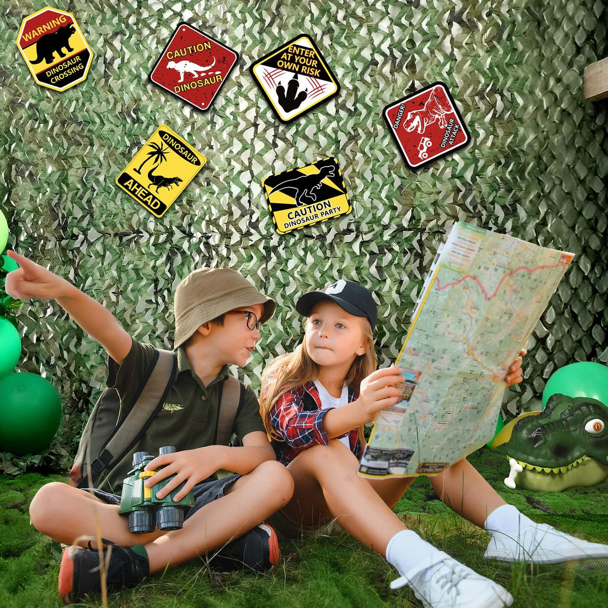 Bucherry dino-theme room décor adds adventurous vibe to study or play areas.