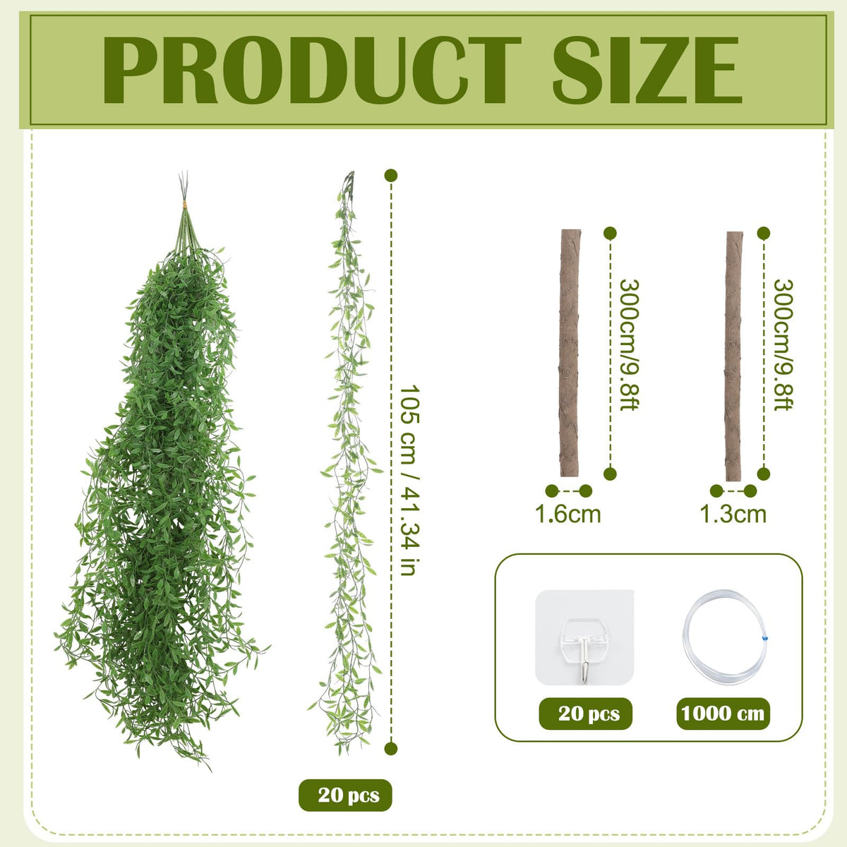 Bucherry fishing line 10m enables flexible backdrop positioning.