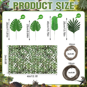 Bucherry large monstera leaves add realistic greenery on ceilings, walls, or arches.