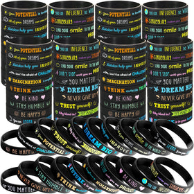 Bucherry motivational bracelets in a 120-piece set for classroom rewards