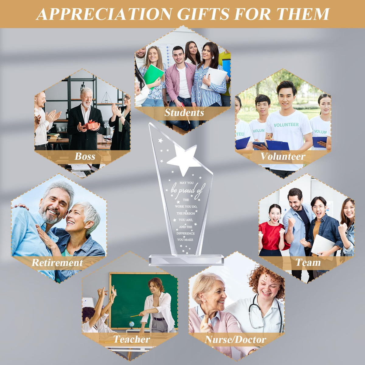 Bucherry versatile awards suitable for colleagues, teachers, or leaders