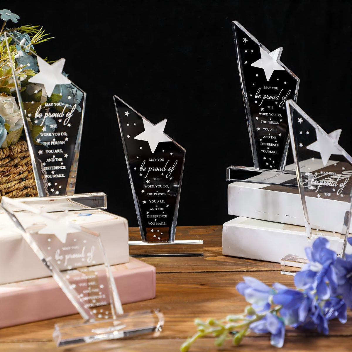 Bucherry high-quality clear acrylic provides smooth edges and durable finish