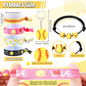 Bucherry adjustable softball bracelet, comfortable wear for girls during team events