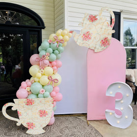 Bucherry 10-inch pink and yellow balloons celebrate softly