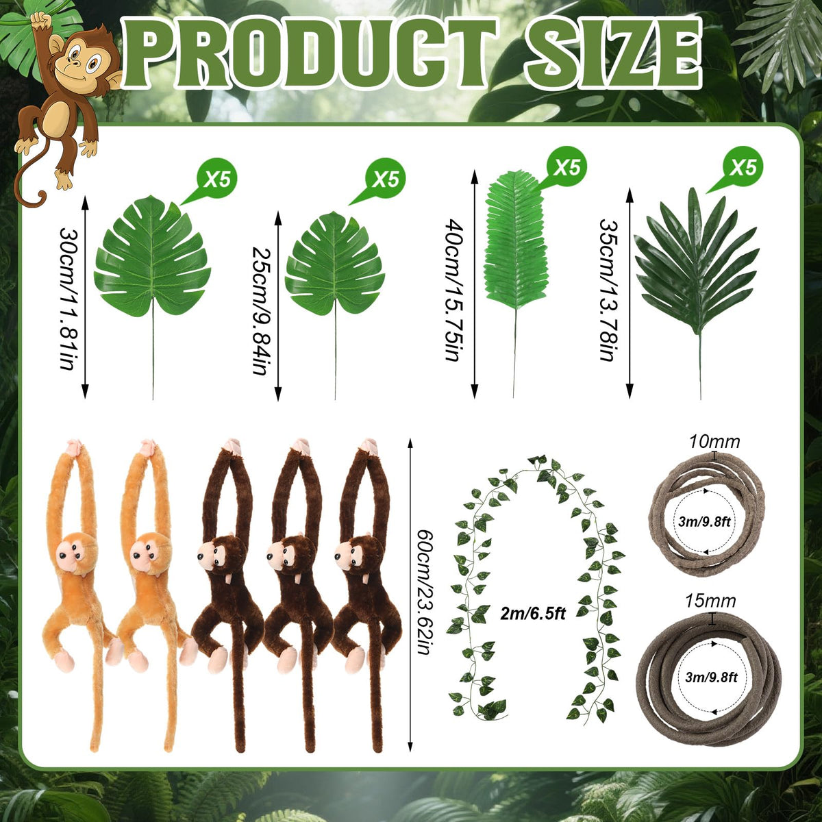 Bucherry VBS 2026 fake green leaves add lush jungle ambiance
