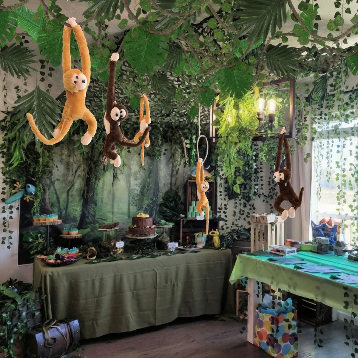 Bucherry VBS 2026 monstera leaves for realistic rainforest backdrop