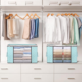Budding Joy 90L foldable bags fit dorms and under-bed storage.