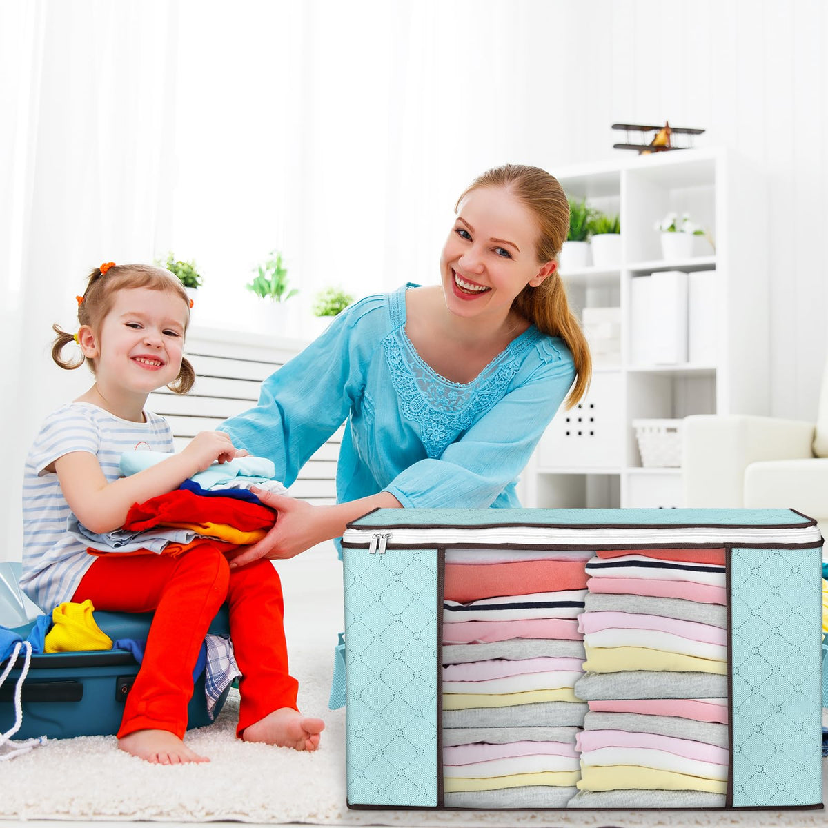 Budding Joy 90L breathable three-ply non-woven fabric promotes ventilation.