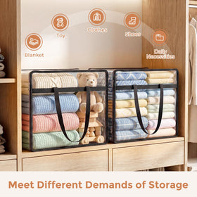 Budding Joy blanket storage bags simplify under-bed organization