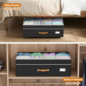 Budding Joy reinforced leather handles and double-stitched edges for durable lifting.