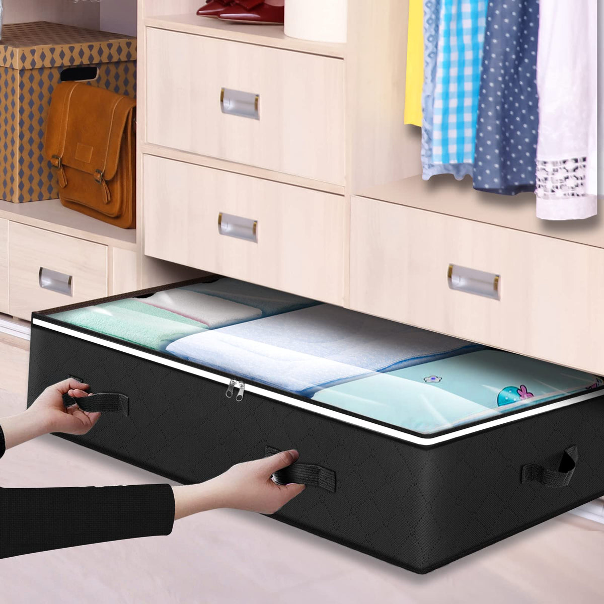 Budding Joy packaging shows collapsible design for space-saving when not in use.
