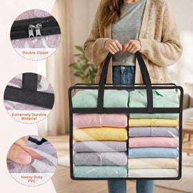 Budding Joy vinyl moving bag keeps bedding secure during transport