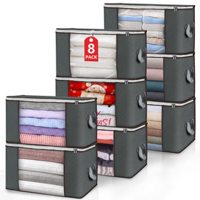 Budding Joy large storage bag with see-through window for easy blanket access.
