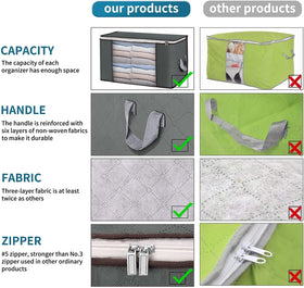 Budding Joy storage bag with reinforced handles supports heavy items safely.
