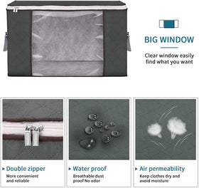 Budding Joy two-way zipper closure simplifies use when bags are full.
