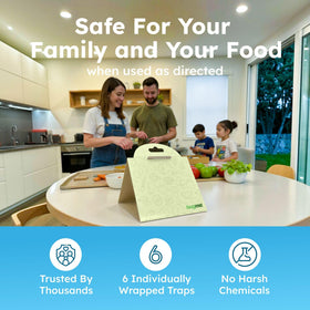 BugMD Pantry Moth Traps easy-monitoring supports simple disposal after full capture