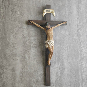 BC BuildClassic stone resin crucifix with durable finish for long lasting display