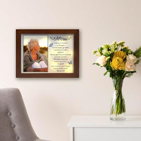 Buioata desktop shadow box on its back stand for easy display.
