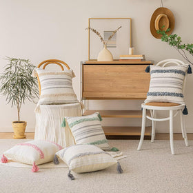BUIOVBEY pillow cover with hidden zipper for easy insert changes