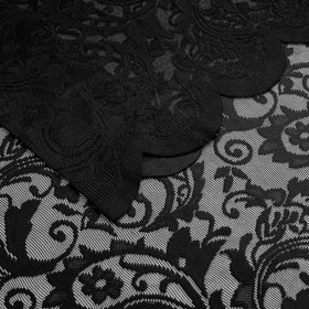 Bujasso bedroom lace panels offer privacy with elegance.