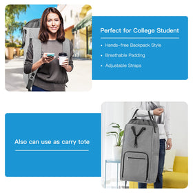 Bukere adjustable shoulder straps for a comfortable fit across different users.