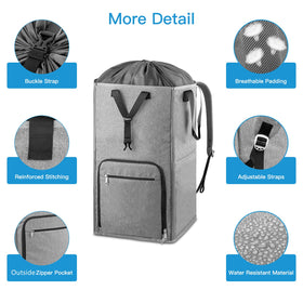 Bukere sturdy base keeps bag upright even when empty.