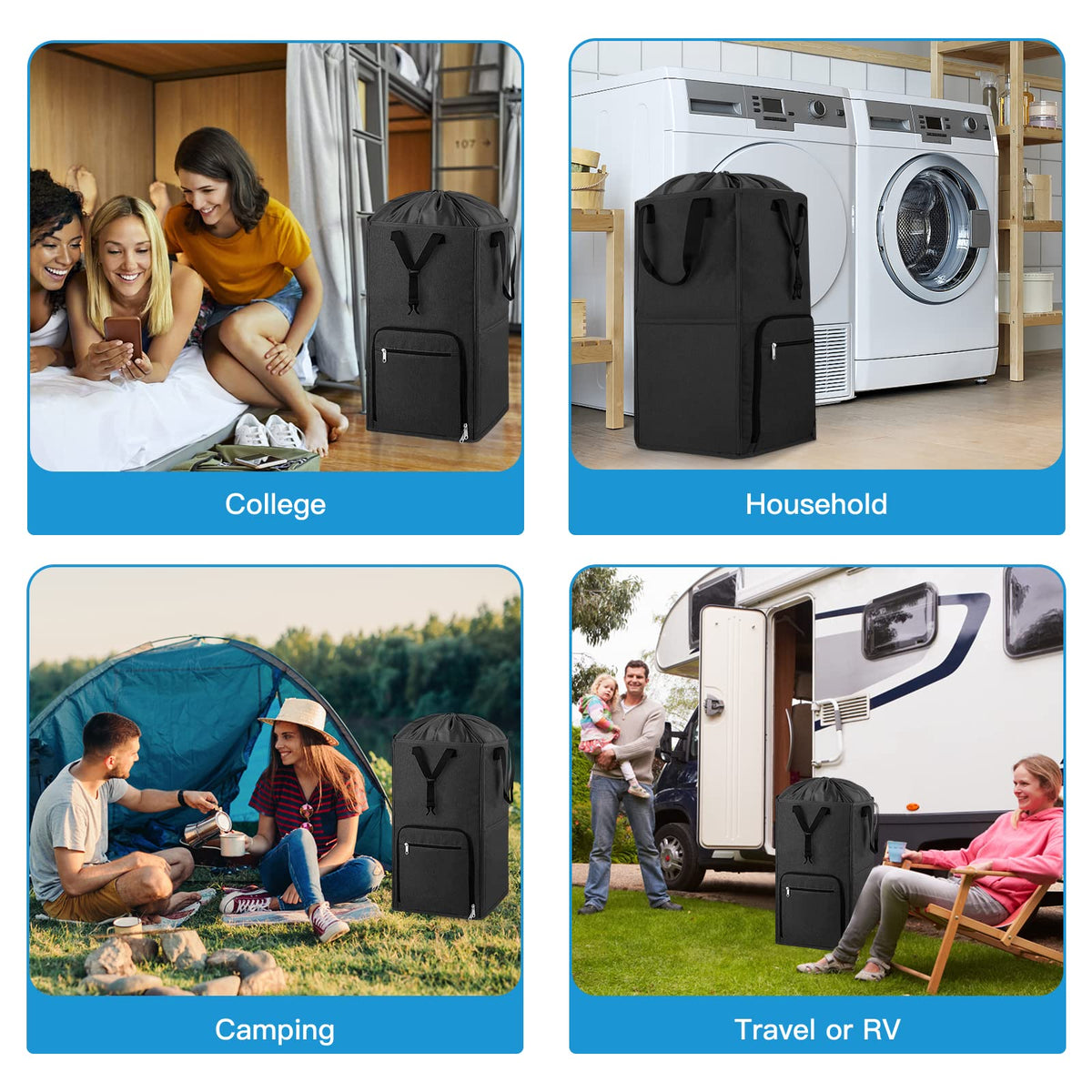 Bukere multi-functional storage bag adapts for dorm, travel, and storage tasks
