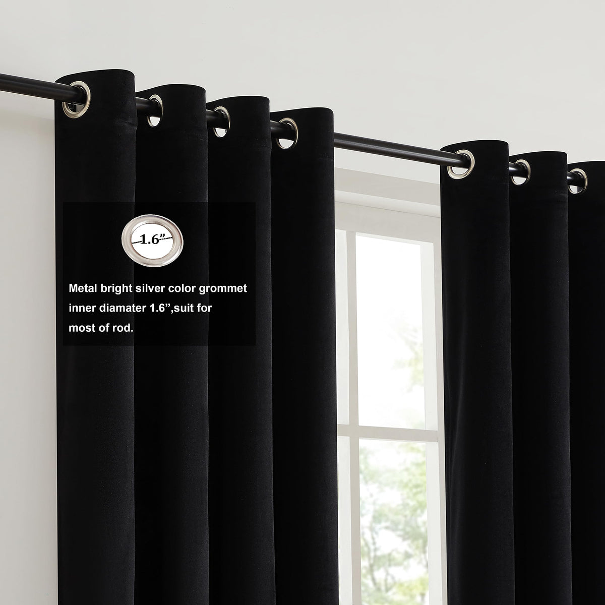 BULBUL velvet farmhouse drapes offering soft touch and 70-80% light blockage for bedrooms.