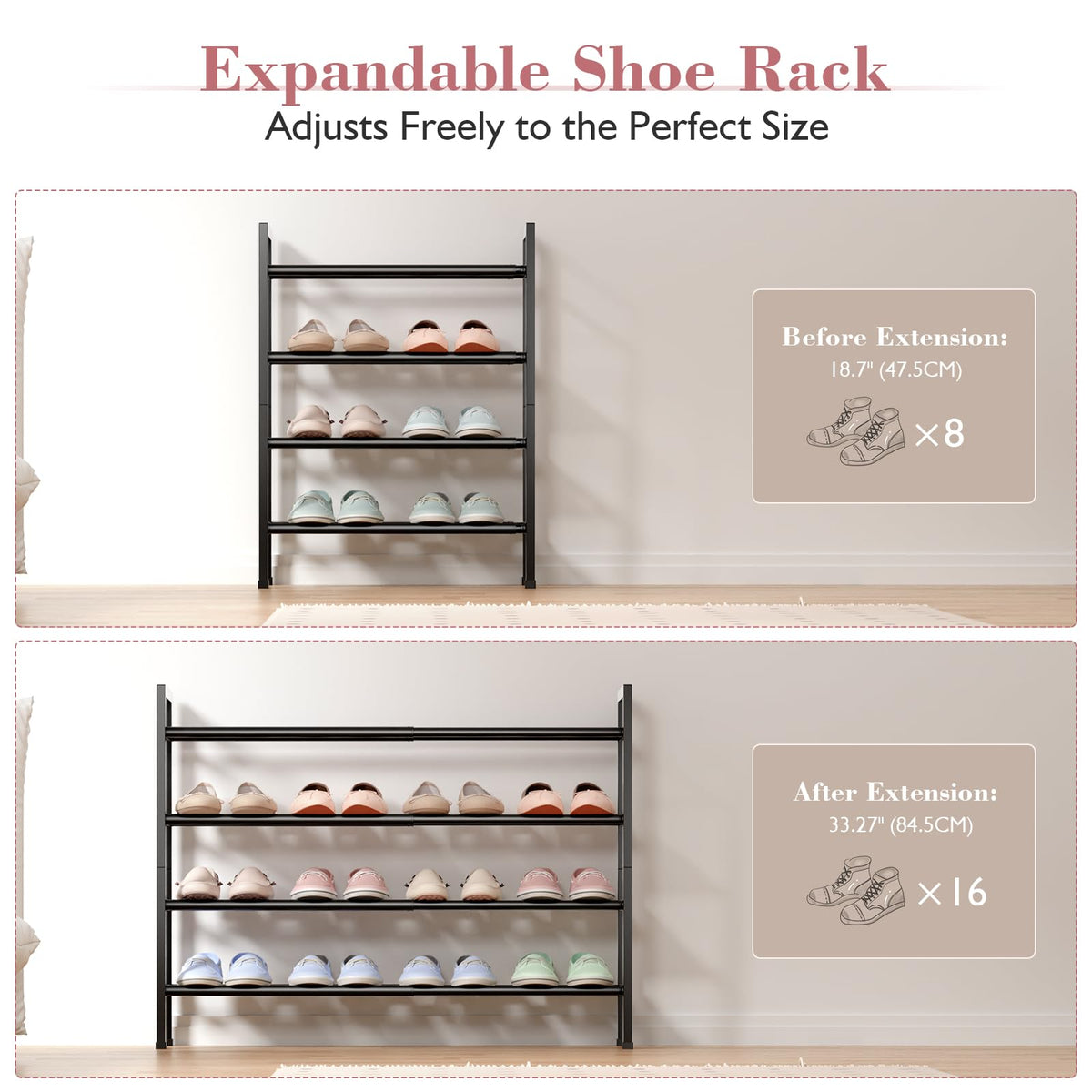 Bumusty compact design is great for entryways and small apartments.
