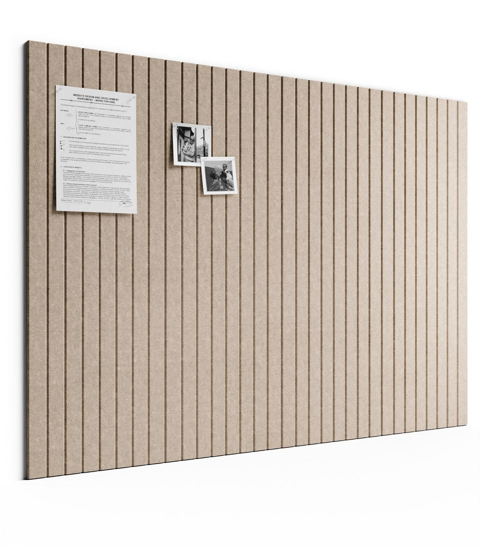 Bumusty 48x36 felt bulletin tiles form a large display for schedules and ideas