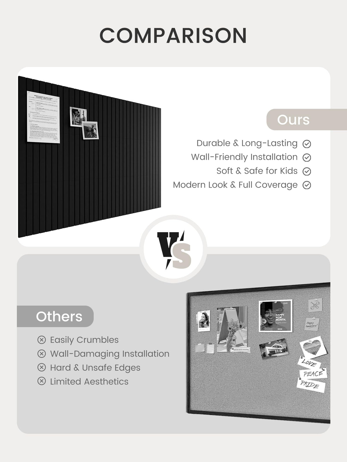 Bumusty board offers acoustic benefits in busy spaces.