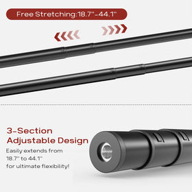 Bumusty durable metal tubes prevent sag when extended for reliable use.