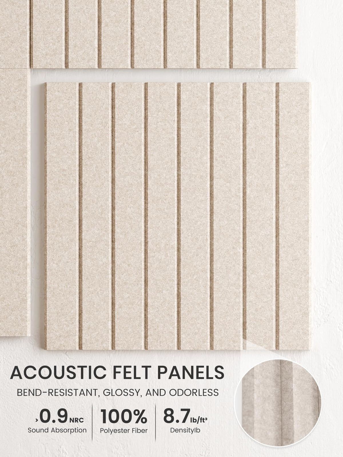 Bumusty felt texture closeup highlighting durable polyester felt