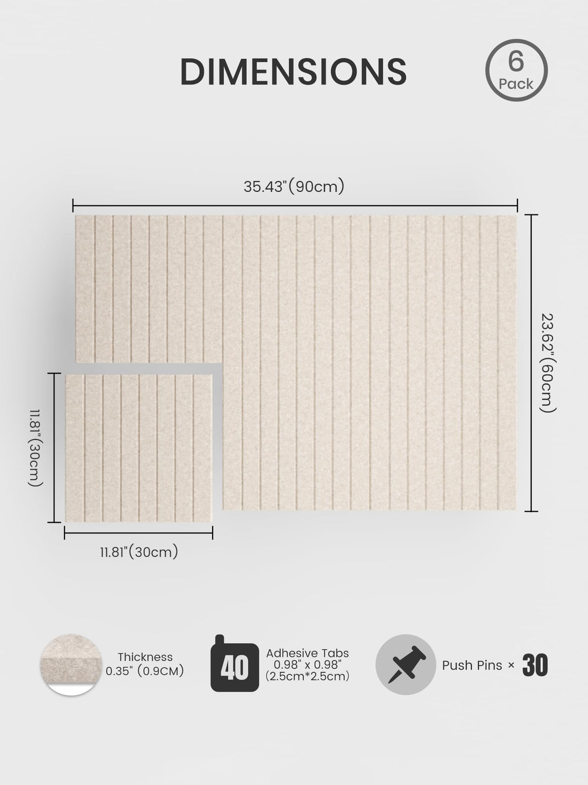 Bumusty felt tiles layout demo showing flexible arrangement options