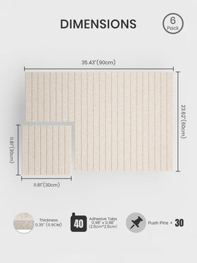 Bumusty felt tiles layout demo showing flexible arrangement options