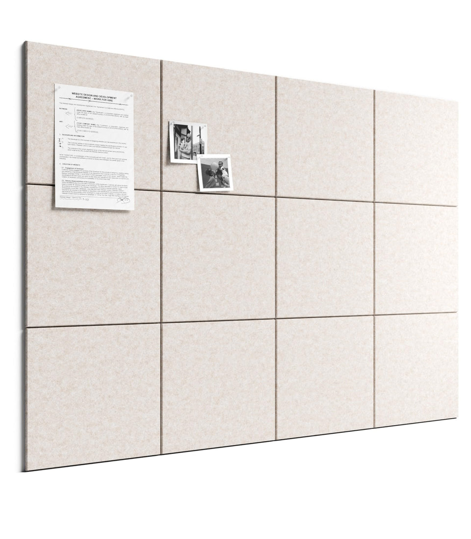 Bumusty cork board tiles displayed on wall for organized schedules and ideas