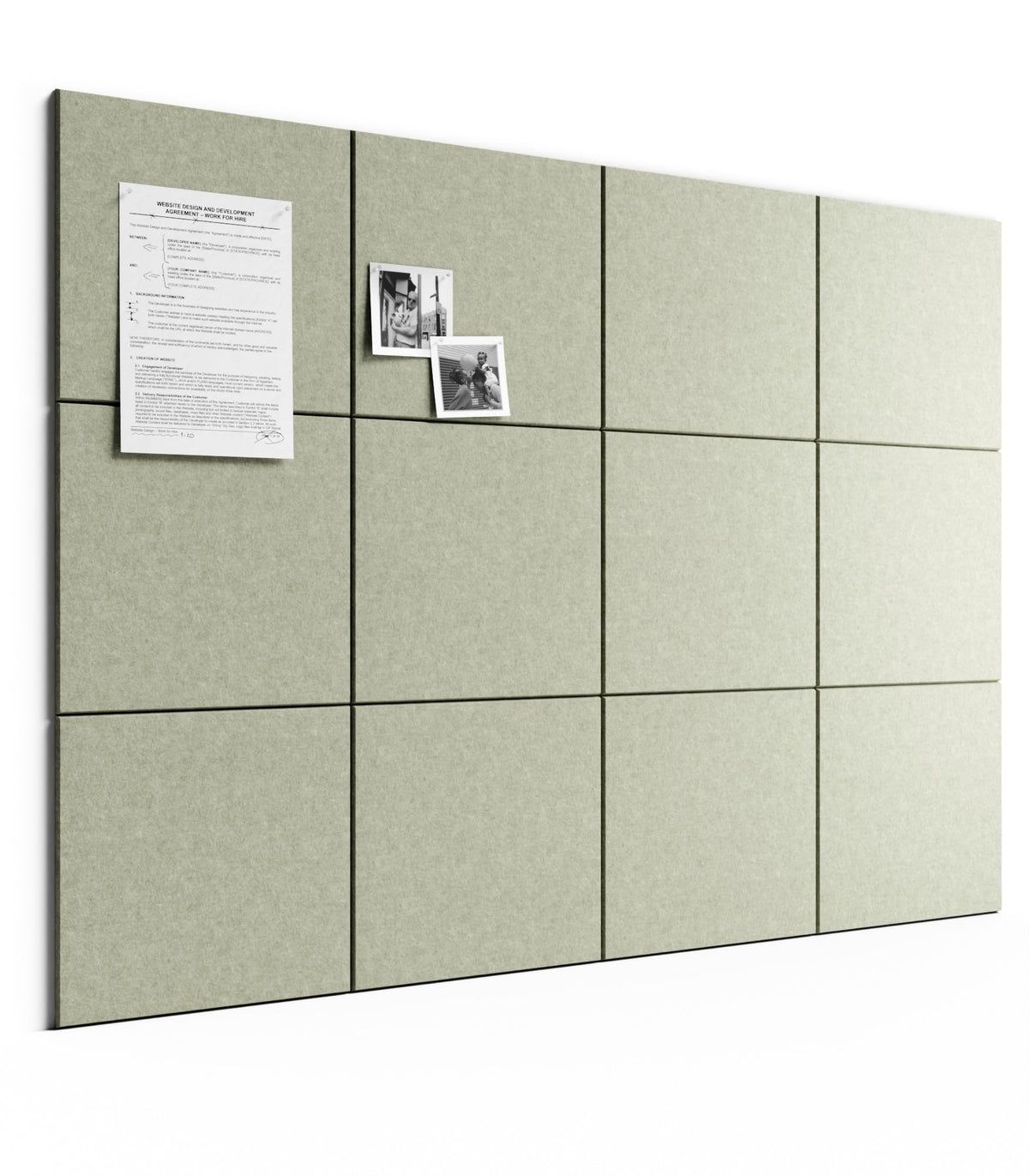 Bumusty large cork board assembled as a 48 by 36 display for organized planning