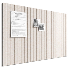 Bumusty large cork board tiles assembled in a modular office display