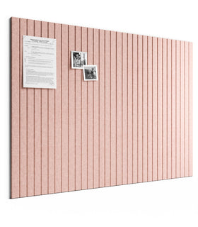 Bumusty large felt board tiles assembled into a pink 48x36 display for home or office organization