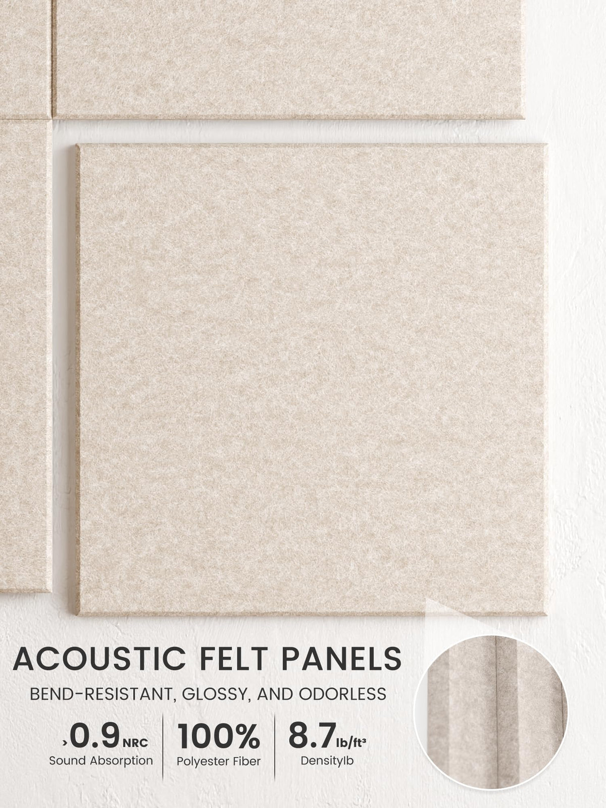 Bumusty nano adhesive tabs close-up showing traceless mounting option