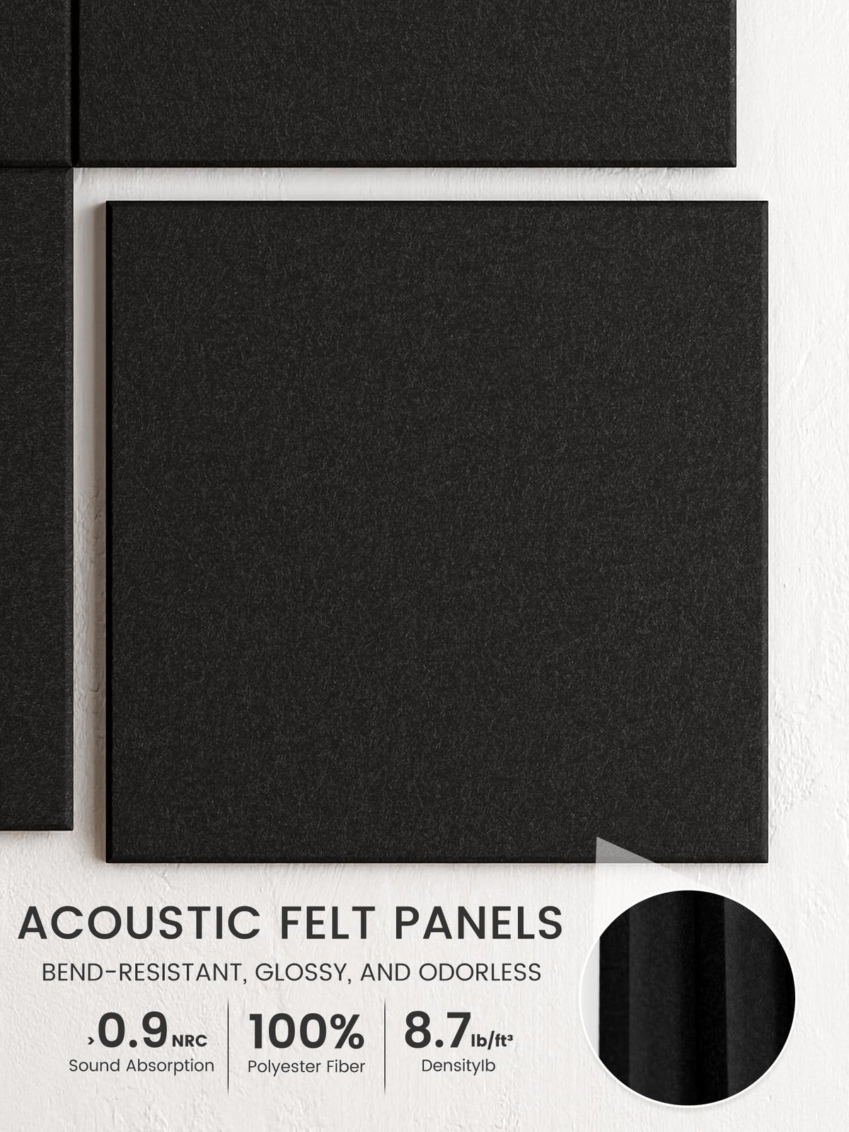 Bumusty nano adhesive tabs enable traceless installation on any wall.