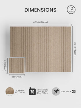 Bumusty tiles arranged in a wall mosaic showing customizable display layouts